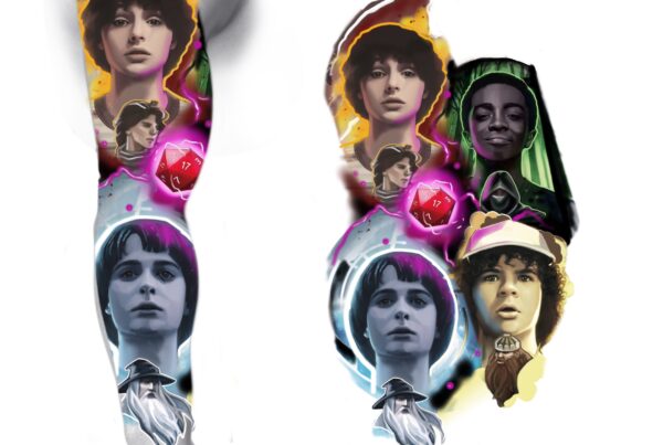 stranger-things-tattoo-project-rękaw-sleeve-mateusz-speak-in-color-rybnik-żory-jastrzębie-wodzisław